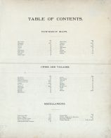 Table of Contents, Henry County 1895